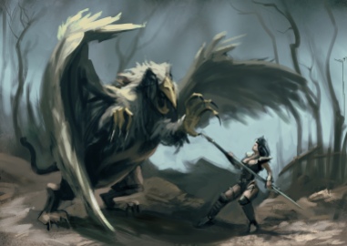 Gryphon huntress